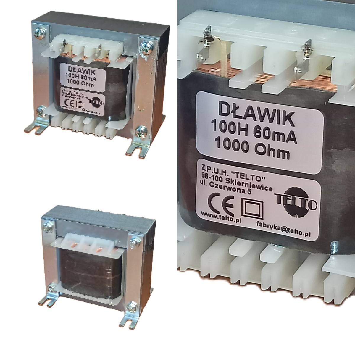 Dławik EI  84/28 100H 60mA 1000om